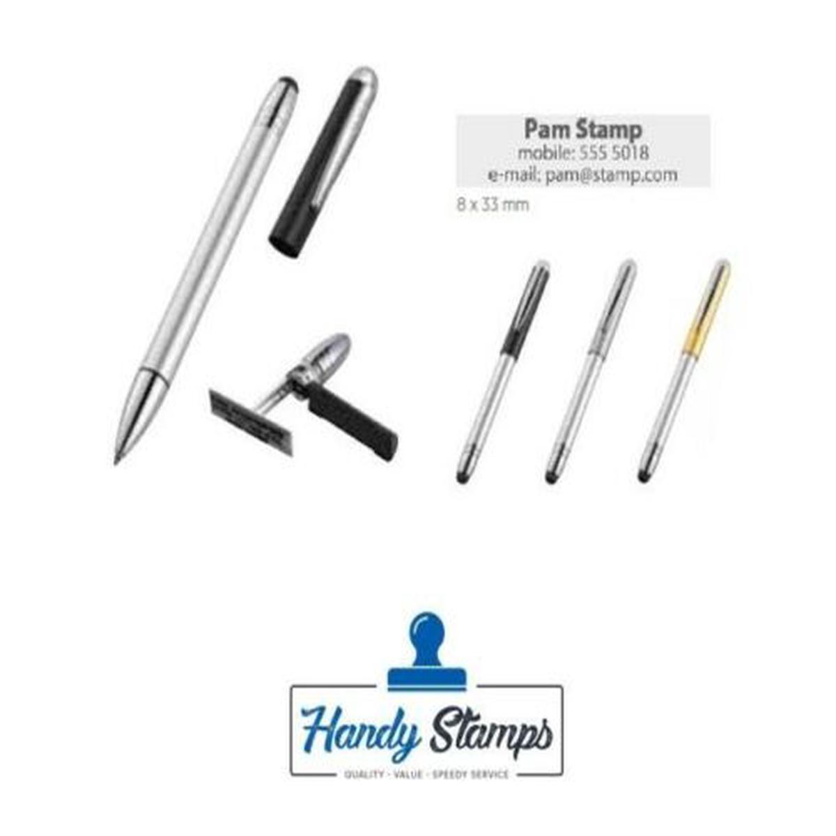 COLOP Pen Stamp - Alu Magnet champagne, dry pad, touch function