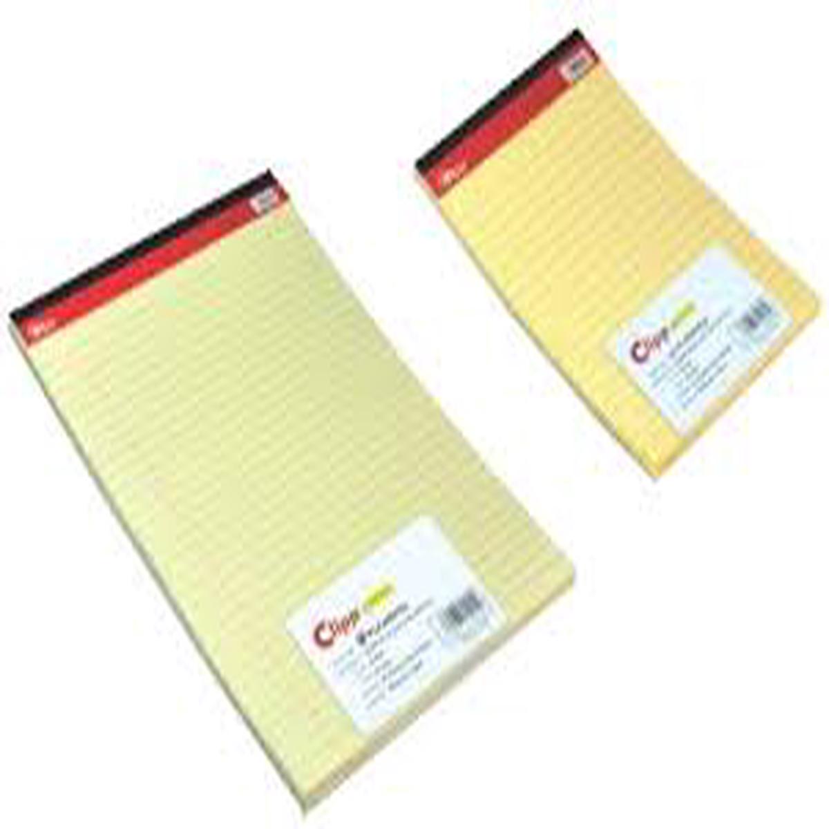 Clipp Writting Legal Pad A4 40sheet Yellow