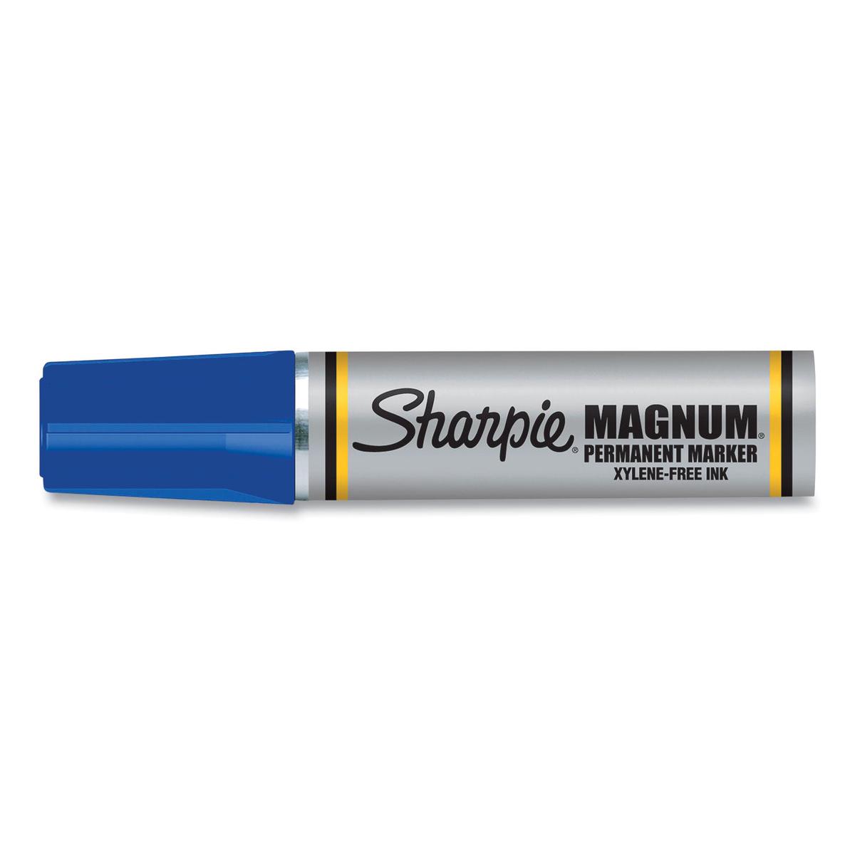 Sharpie Magnum Permanent Marker, Broad Chisel Tip, Blue (44003)