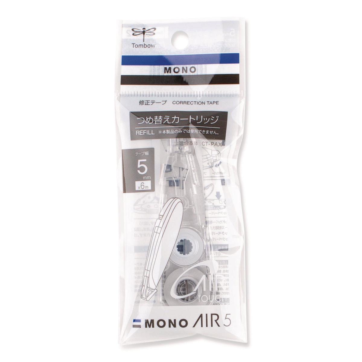 Tombow MONO Air Pen-Type Correction Tape, Refill, Clear Applicator, 0.19" x 236" (68697)