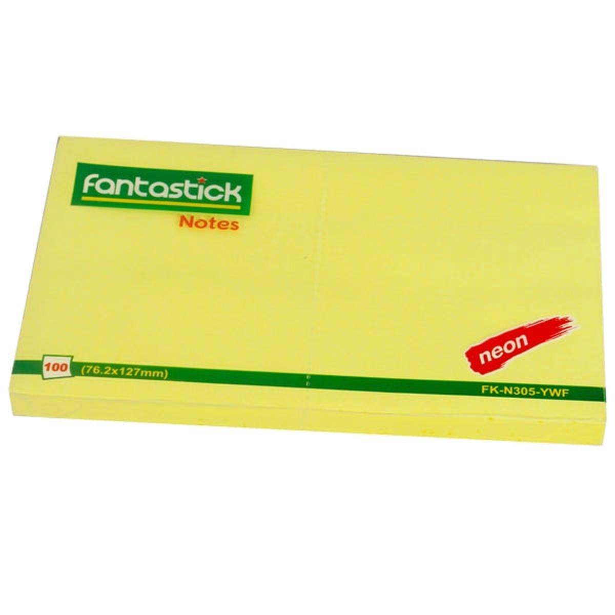 Fantastick Stick Notes 3x5" Fluor. Yellow