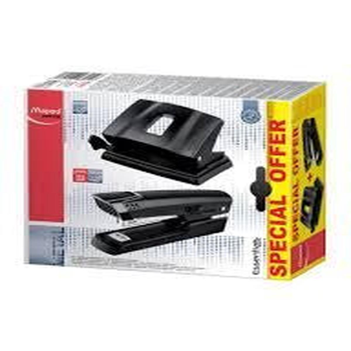 Maped Essential Stapler + Punch 20 Sheets Set