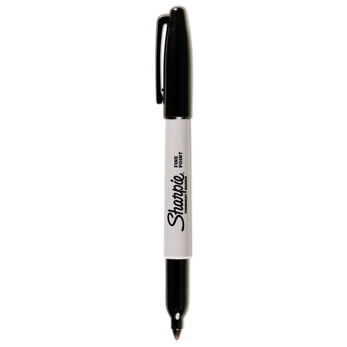 Sharpie Fine Bullet Tip Permanent Marker, Black, Dozen (1812419)