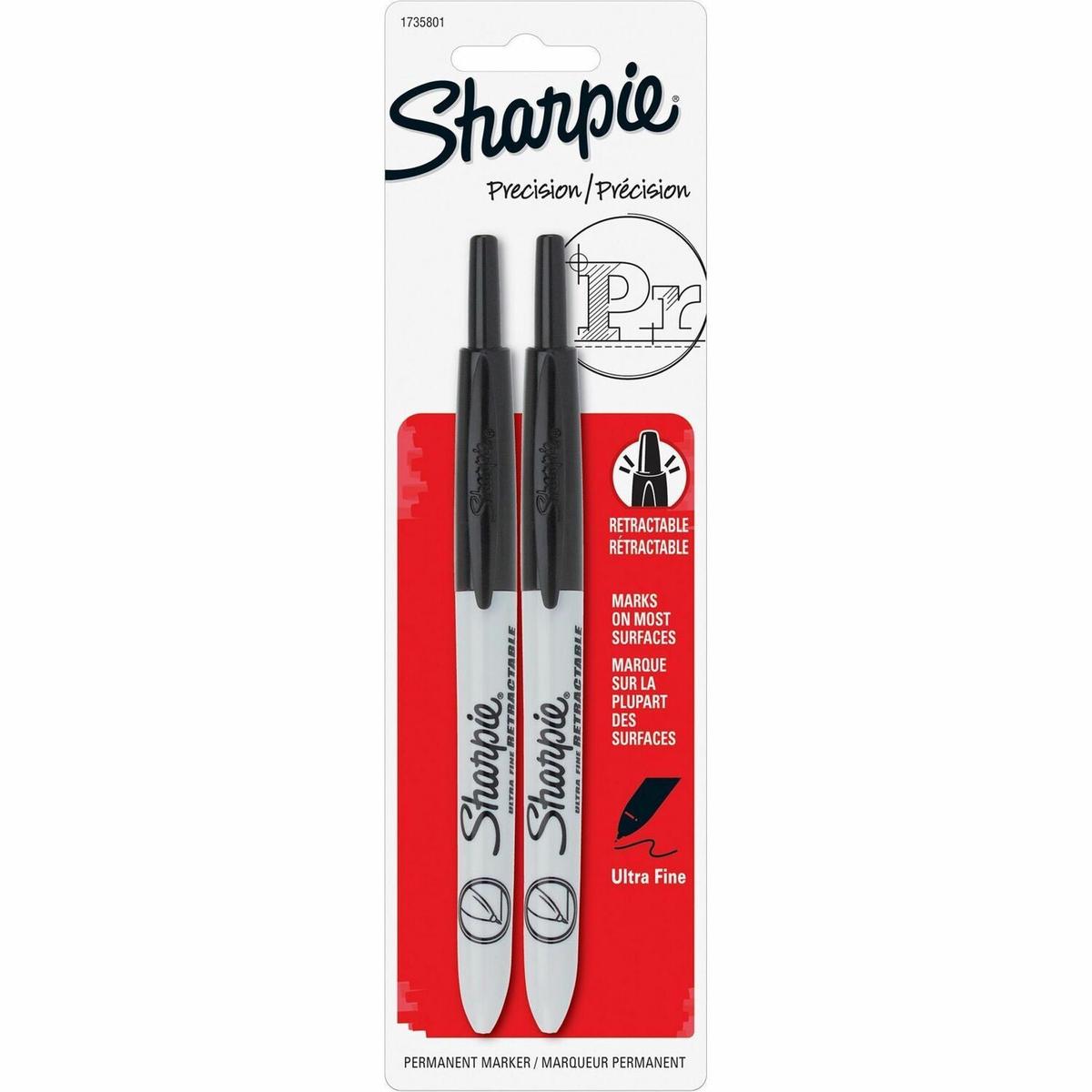 Sharpie Retractable Ultra-Fine Point Permanent Markers (1735801)