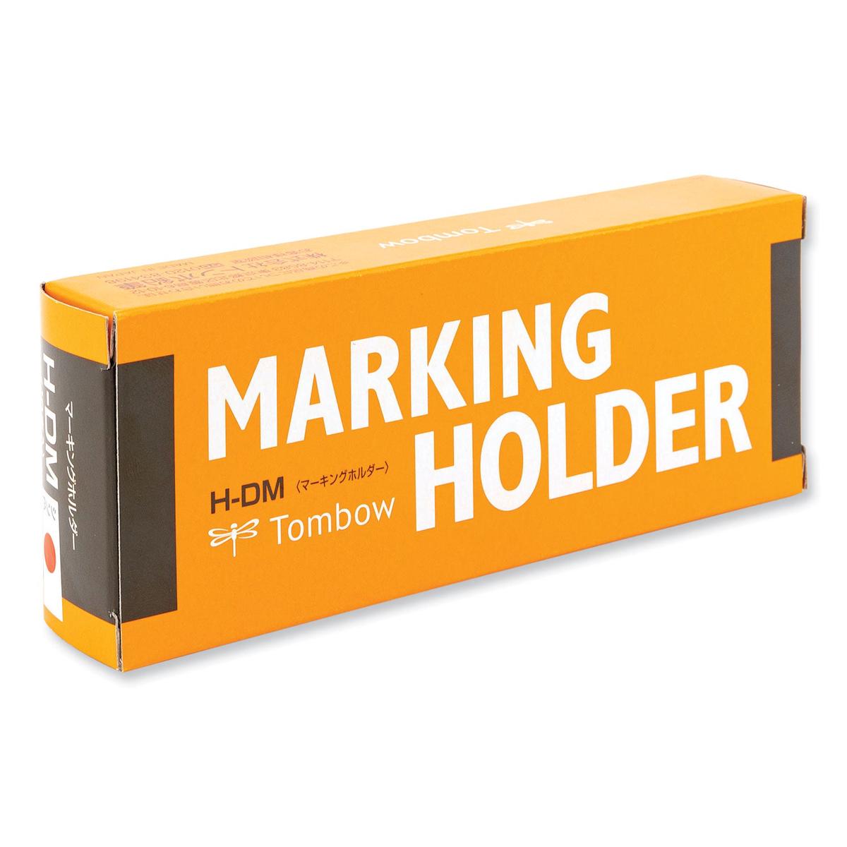 Tombow Wax-Based Marking Pencil, 4.4 mm, Red Wax, Navy Blue Barrel, 10/Box (51537)