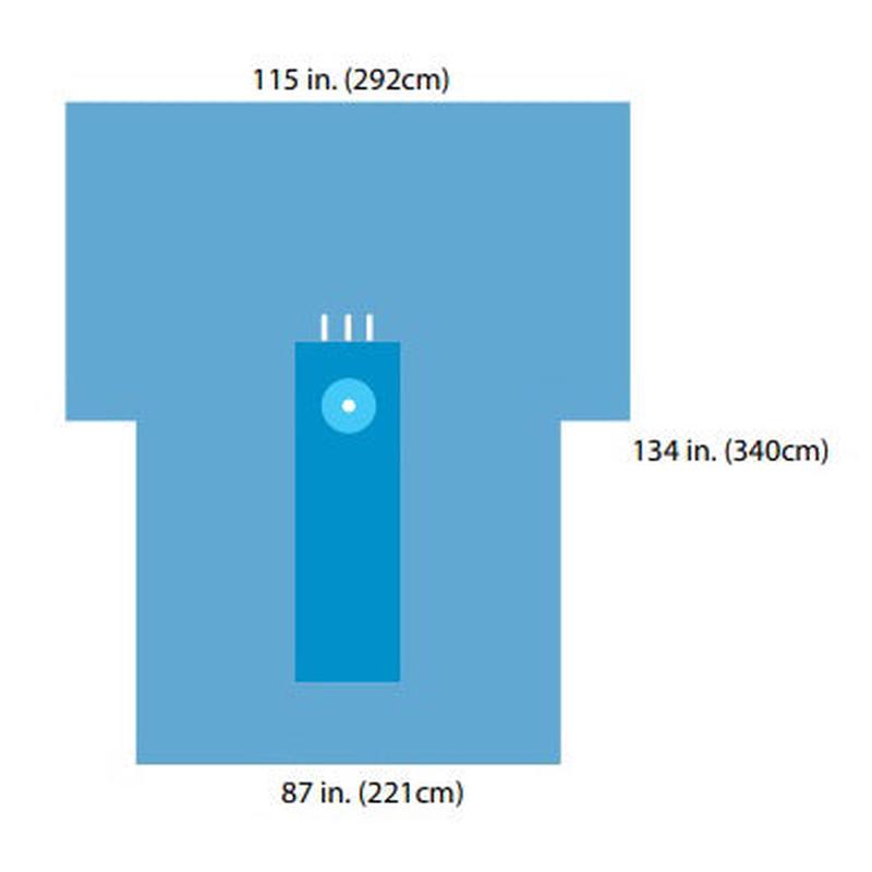 A29435 Extremity Drape with Armboard Covers, Sterile, 115" x 134", 8EA/CA