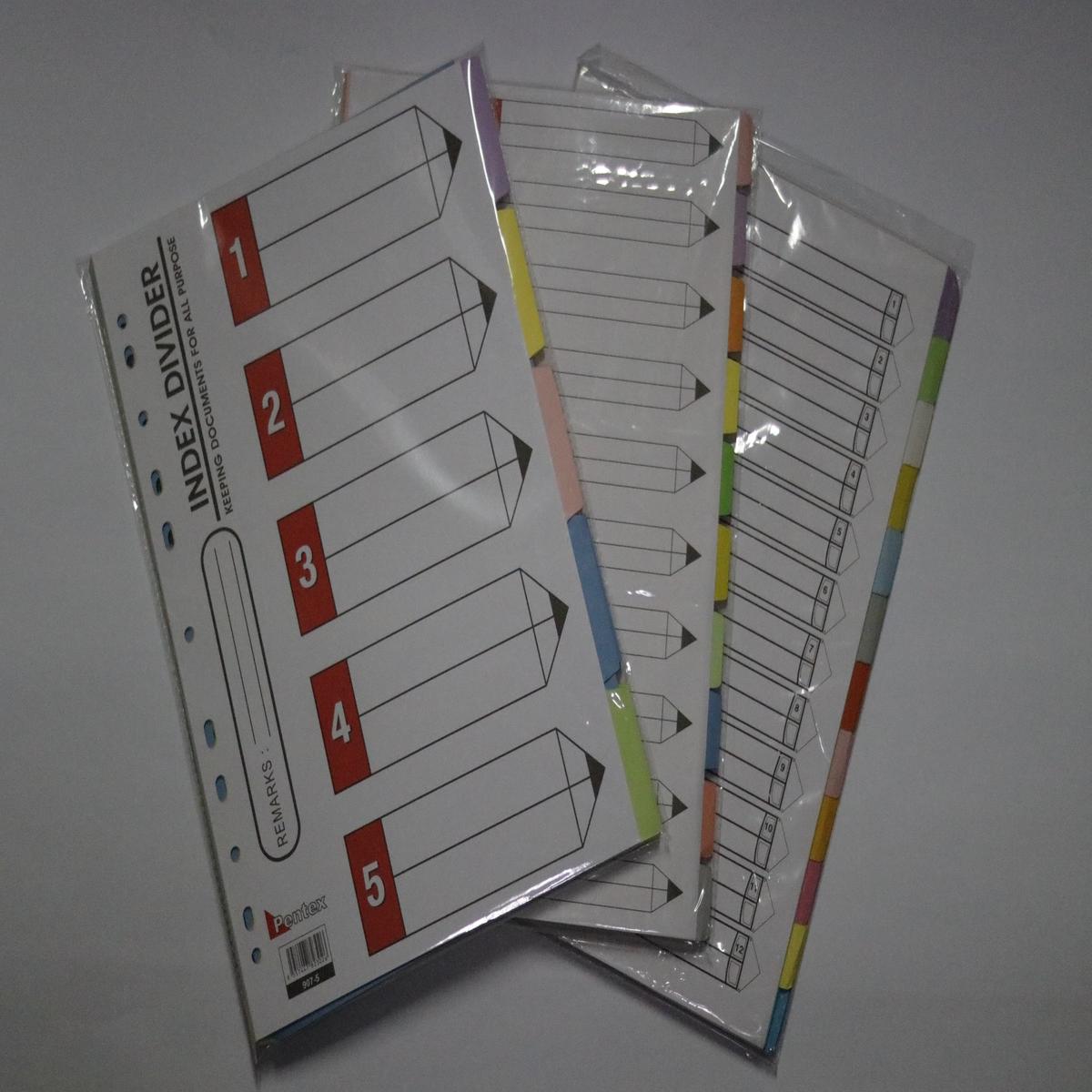 A4 Paper Divider Index (5 tab)