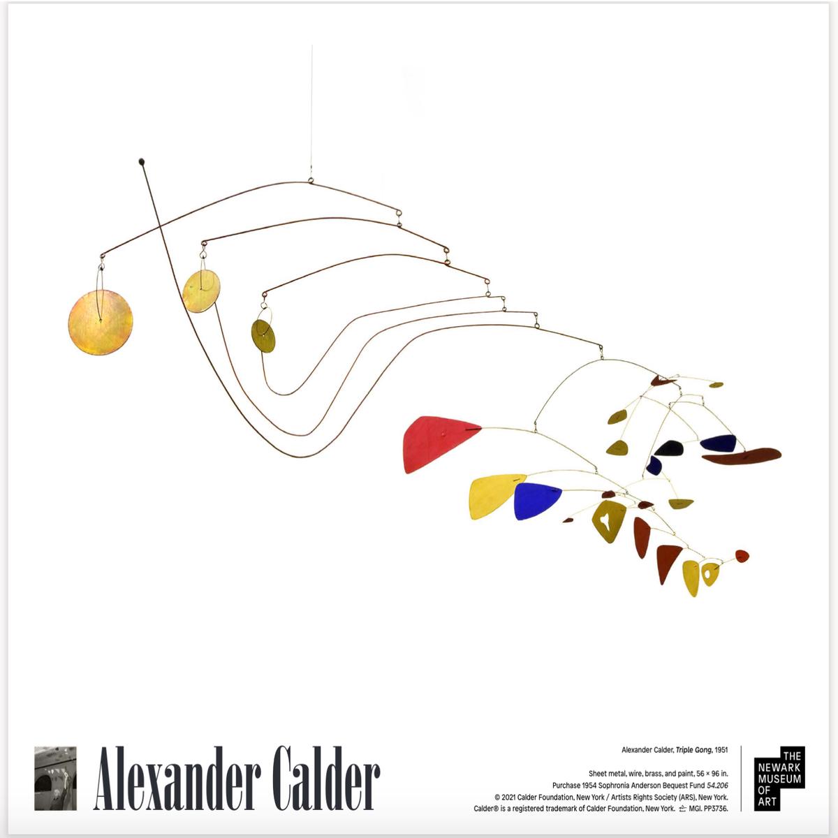 Alexander Calder: Triple Gong Poster