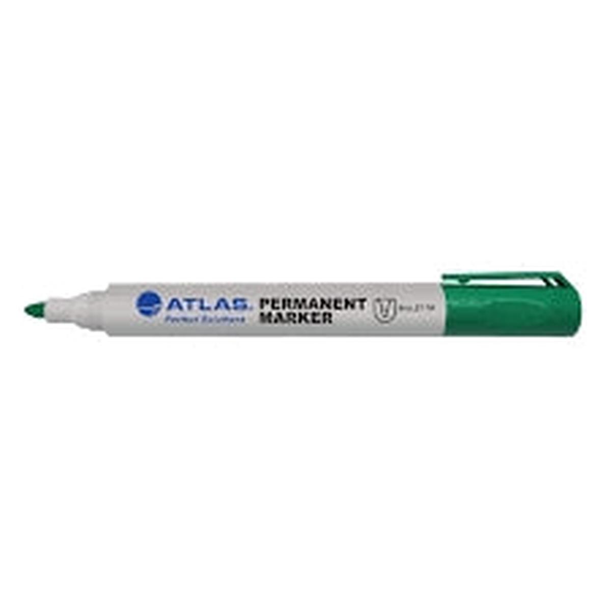 Atlas Bullet Permanent Marker Pack Green