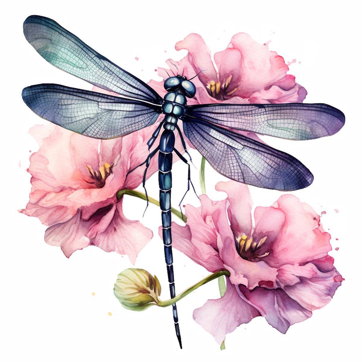 Gifts for Gardeners Pink Dragonfly Handmade Stickers
