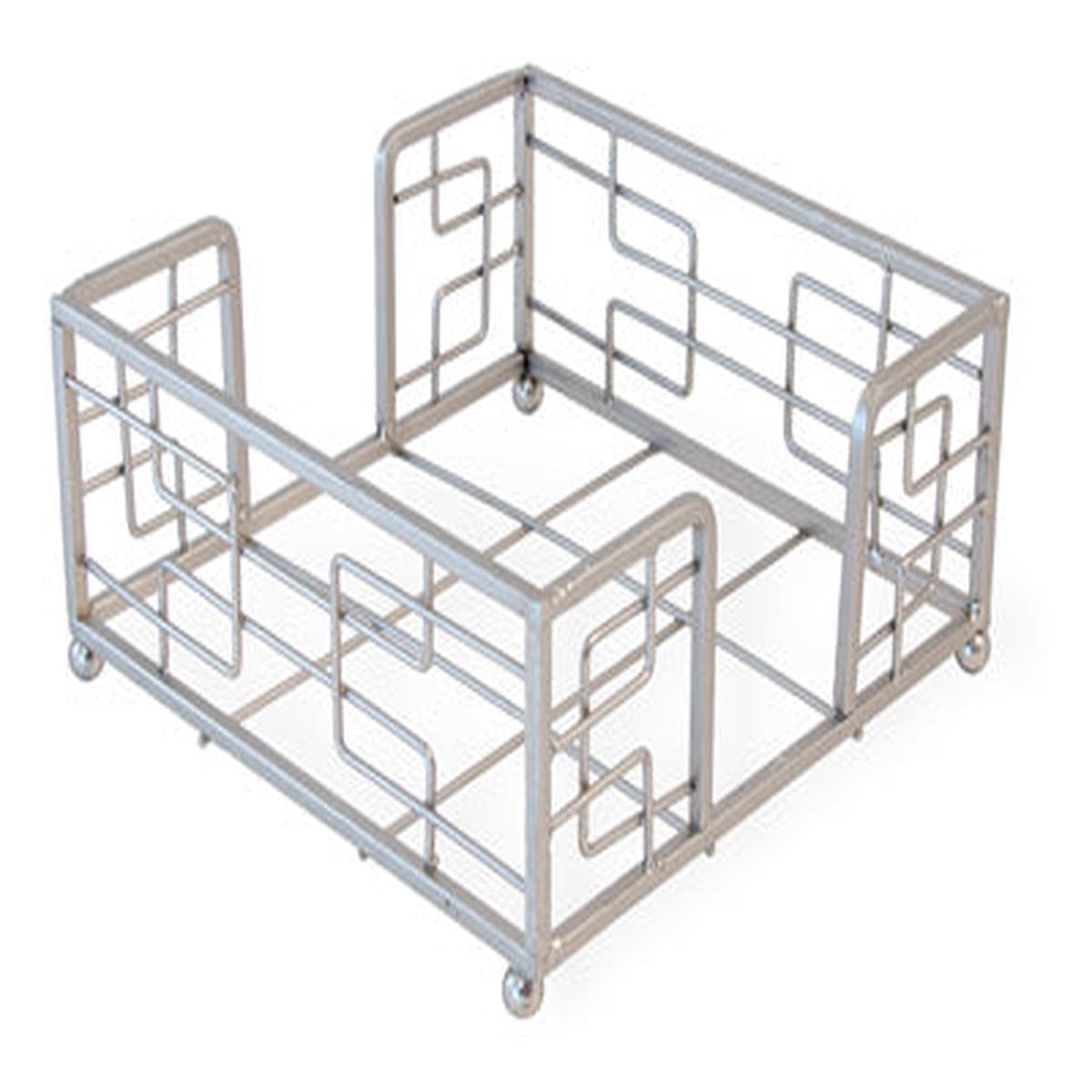 HAMPSHIRE COCKTAIL NAPKIN CADDY, SILVER