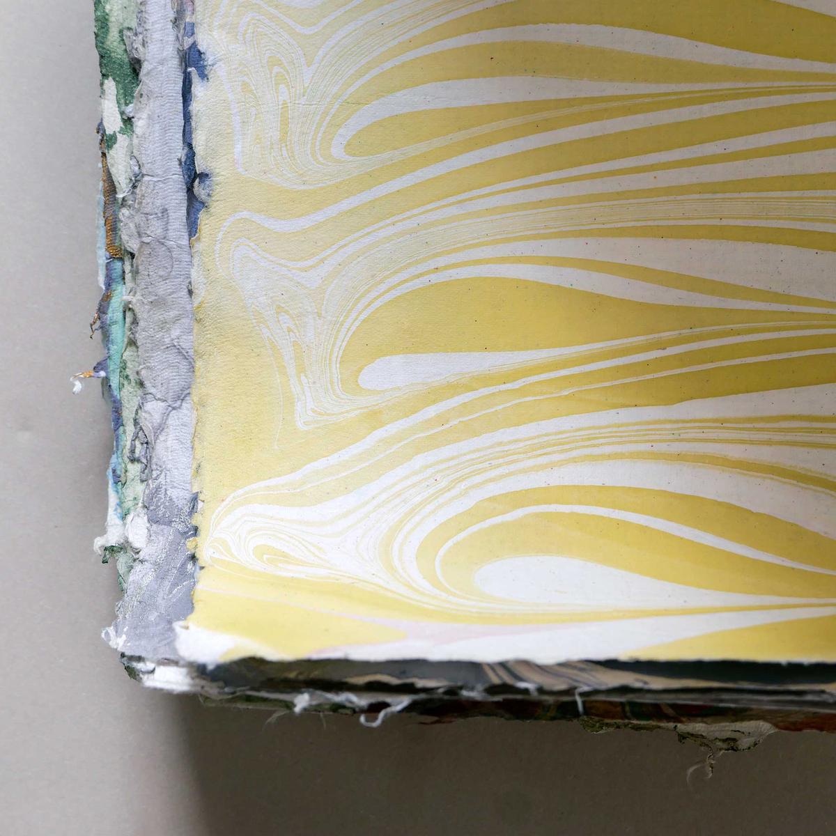 Marbled Paper - Yellow