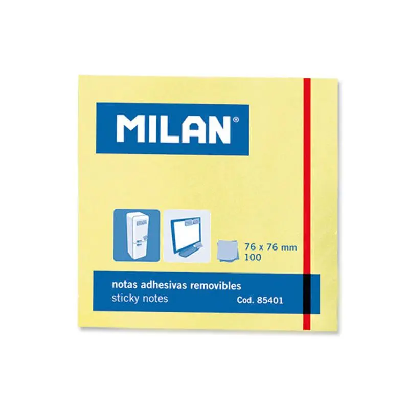 Memo Stick Note Yellow 76 x 76mm 100sheet-85401