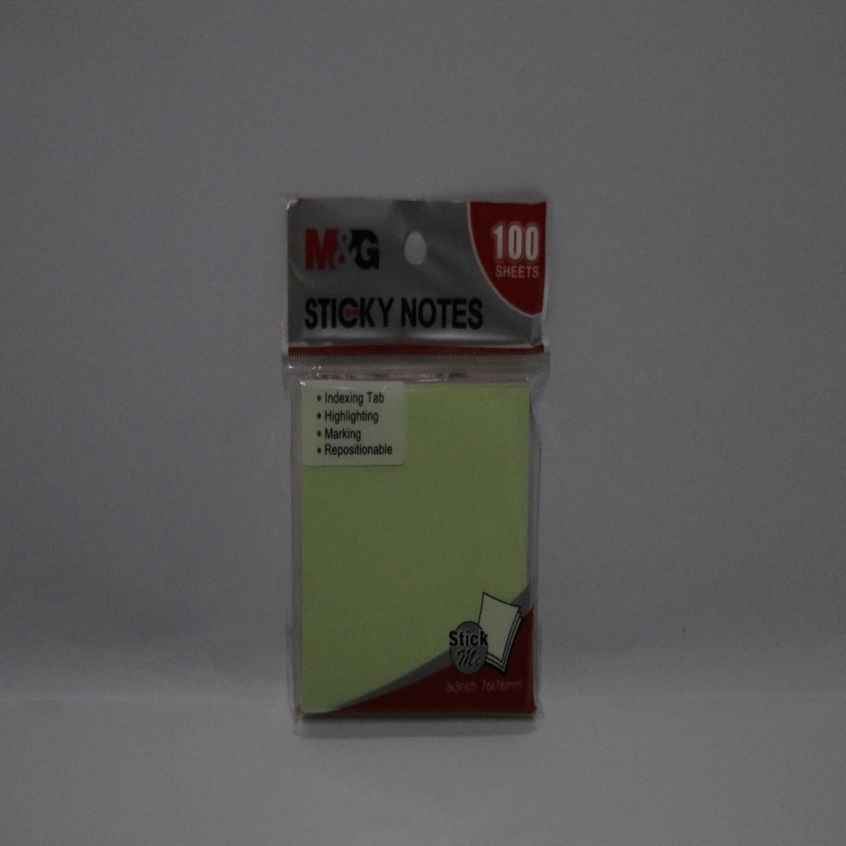 MNG sticky notes - 76x76mm (mixed clrs)