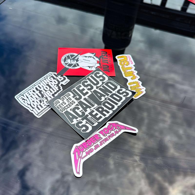 Nation BJJ sticker set