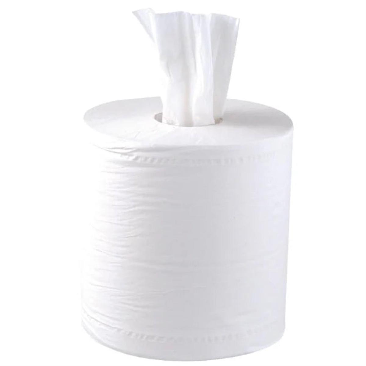 White Roll 150m 2ply 6 pack (Centrefeed)