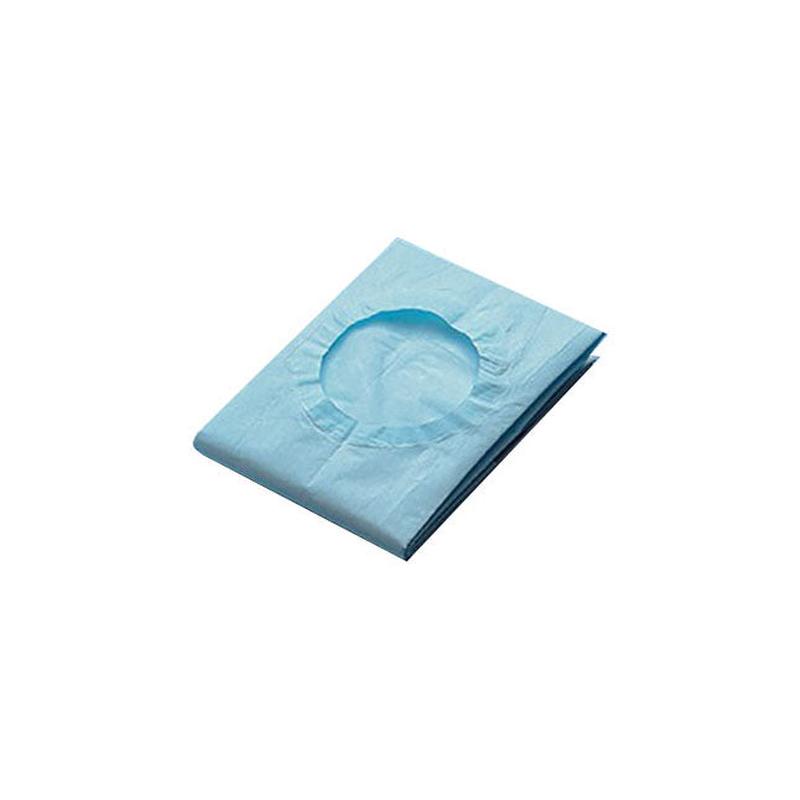 312-697 Surgical Drape, With Fenestration, 18" x 26" White/Blue, 50EA/BX