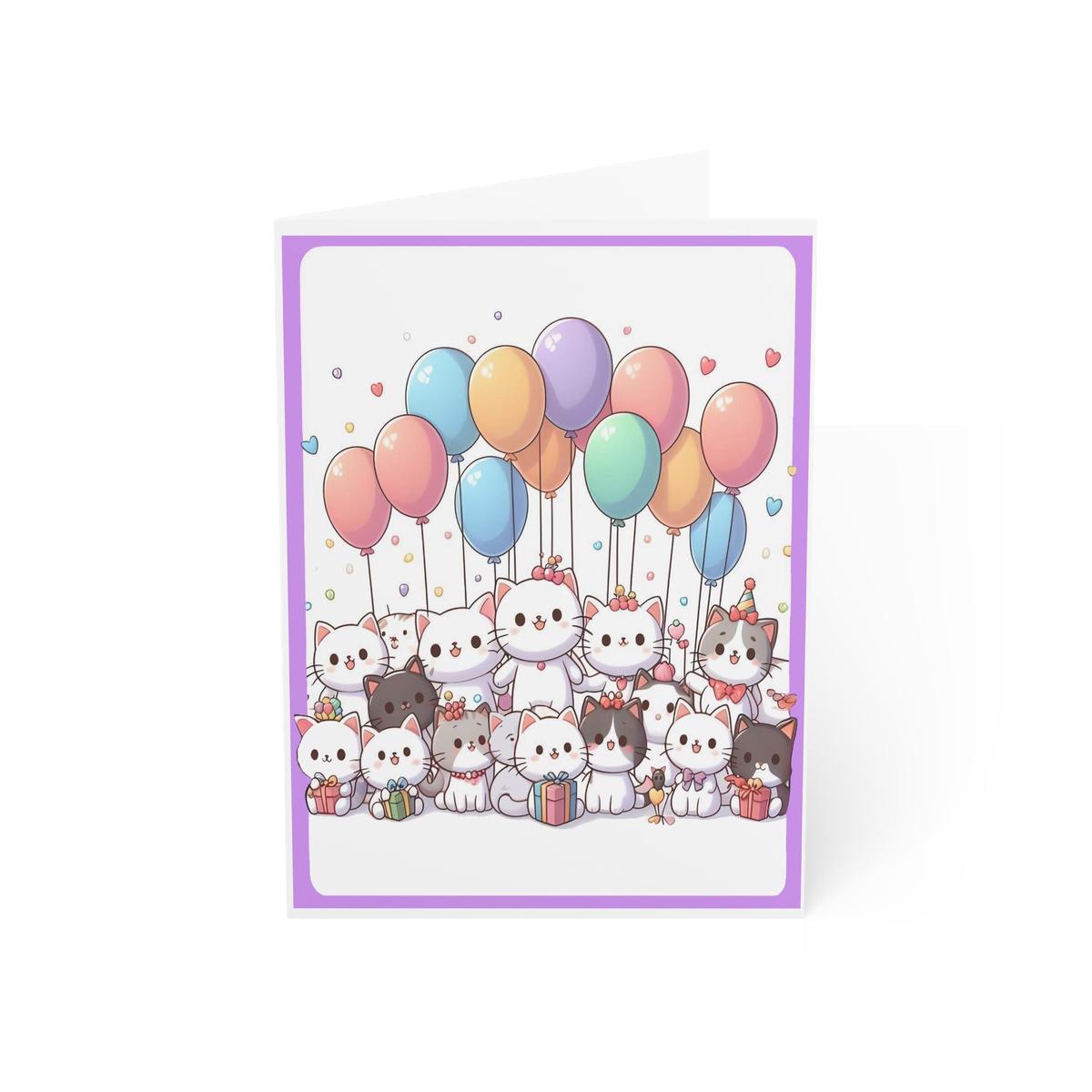 Birthday Balloon Cards (1, 10, 30, and 50pcs)