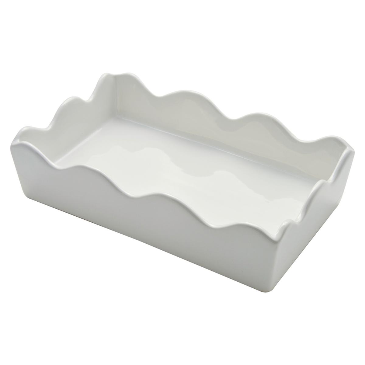 CERAMIC WAVE NAPKIN TRAY, GUEST TOWEL