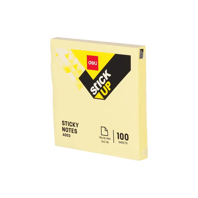 Deli Sticky Notes 3''5'' 100sheets Yellow DL-WA00553