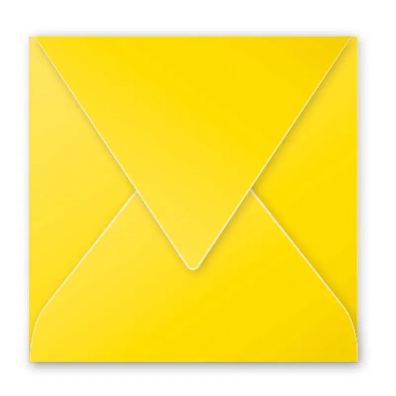 Envelop Pollen 140x140mm 120G Intensive Yellow 20 Pieces Pack-5568
