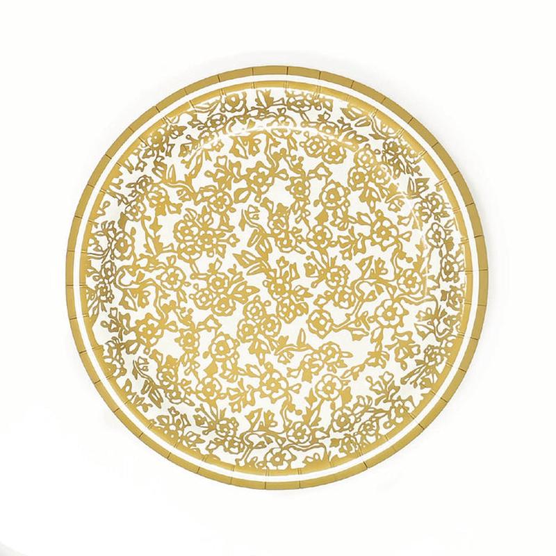 GOLD 10" HEAVY-DUTY PAPER PLATES