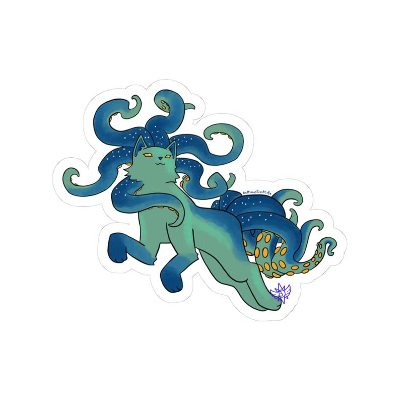 Kraken Cat Sticker