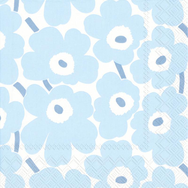 MINI UNIKOT LT BLUE COCKTAIL NAPKIN