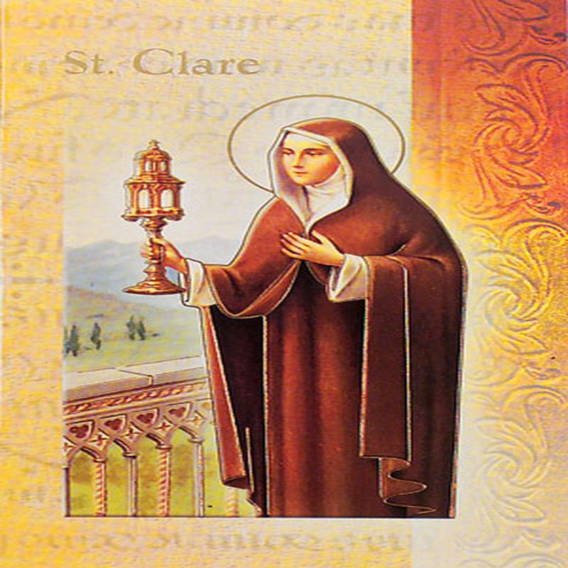 Saint Clare of Assisi Biography Pamplet