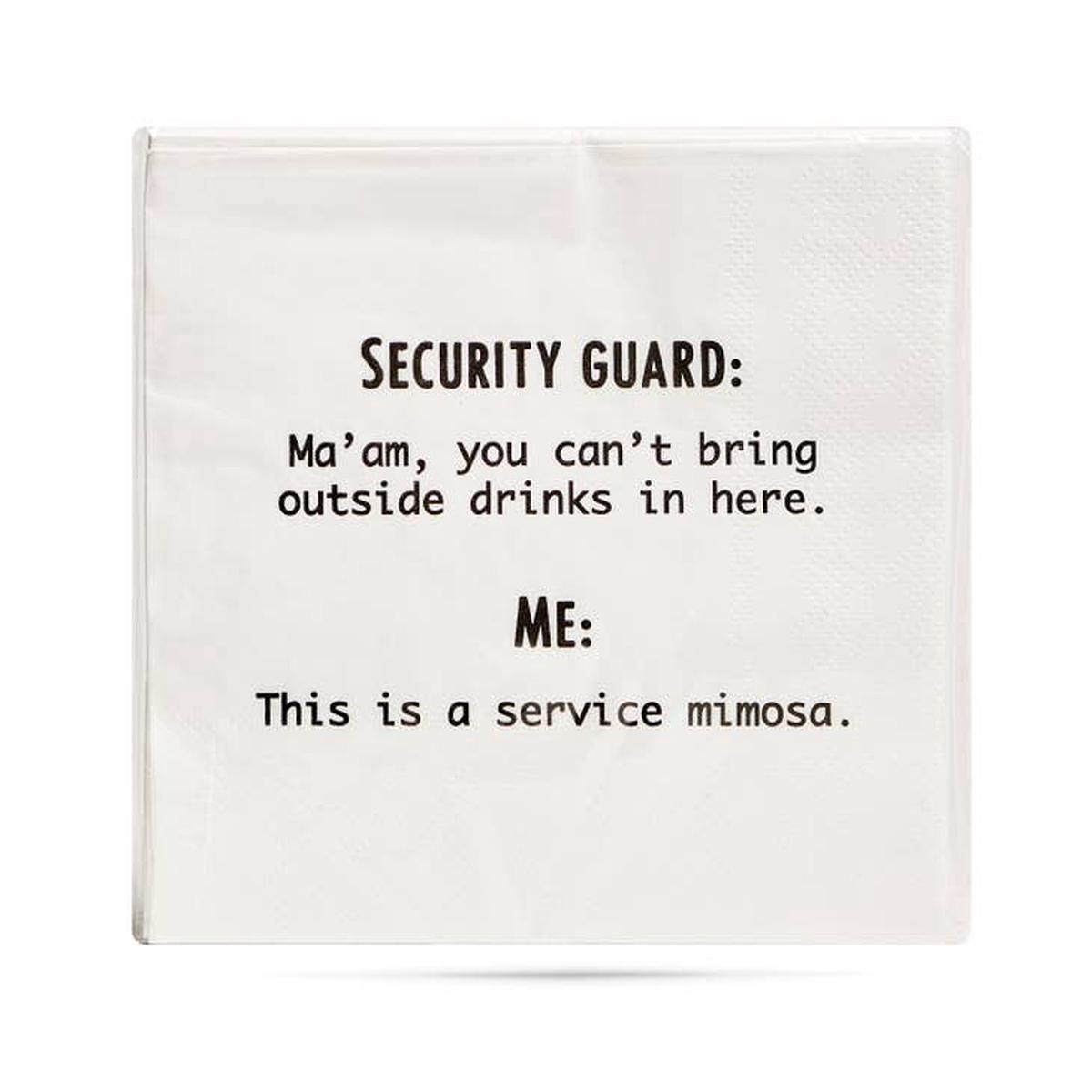 SERVICE MIMOSA COCKTAIL NAPKINS