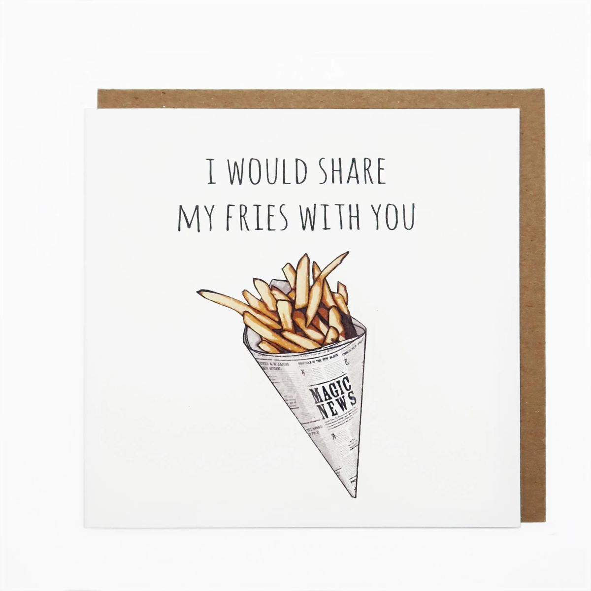 Share My Fries Greeting Card