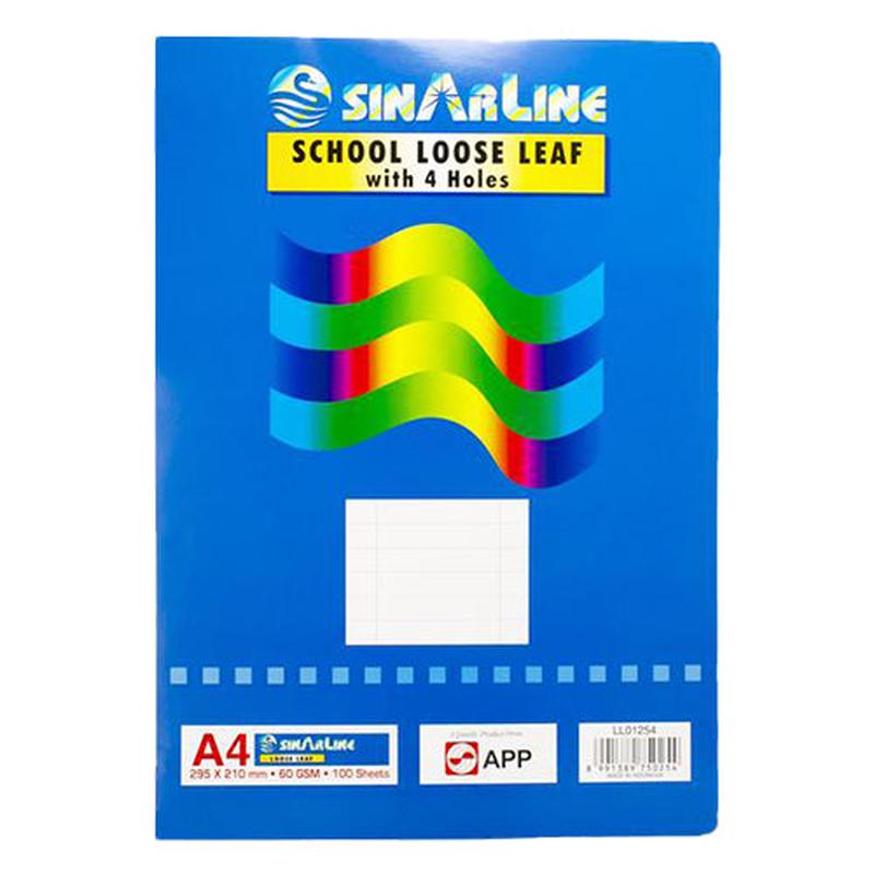 SinarLine Ruled Paper With Hole 100Sht PTRPSH