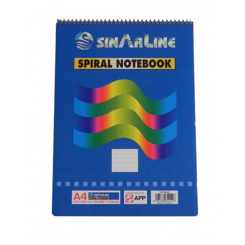SinarLine Spiral Note Book A4 70S-60P/C-SP03846