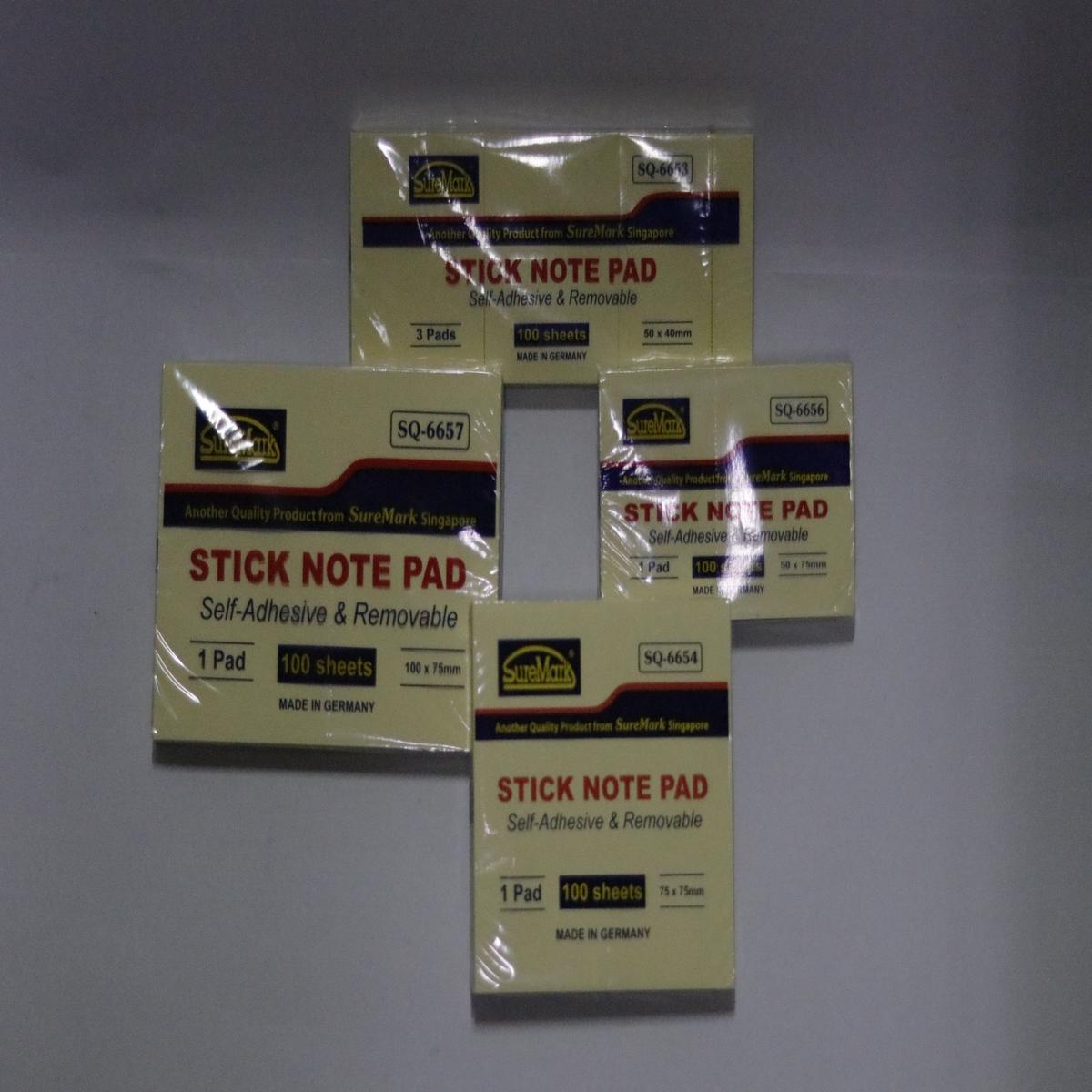 Suremark stick notepad 50x75mm