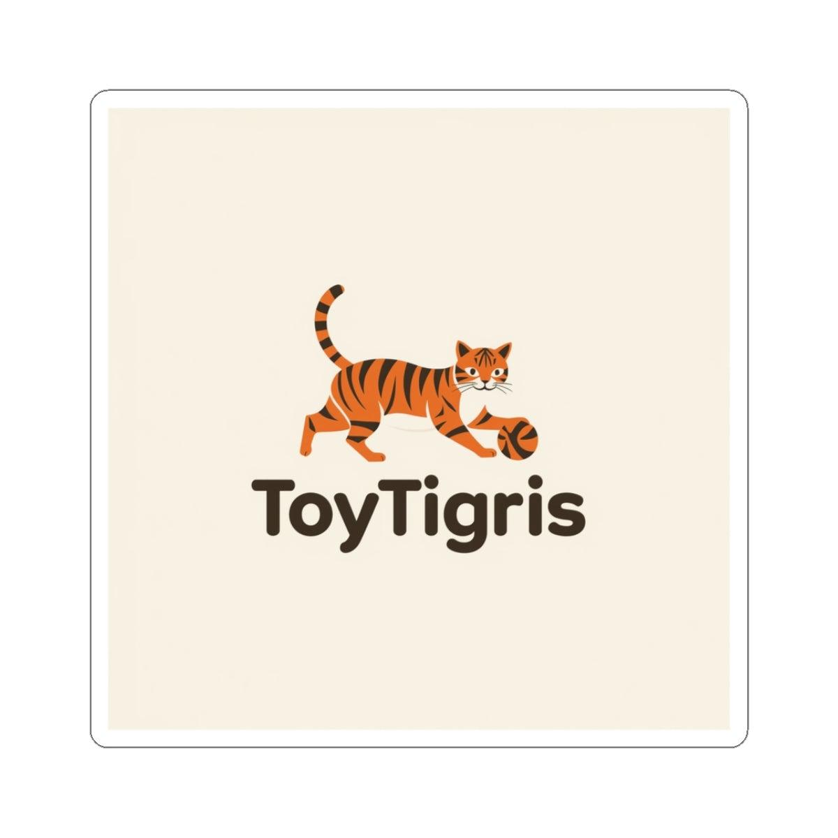 ToyTigris sticker - 3"  3" | White