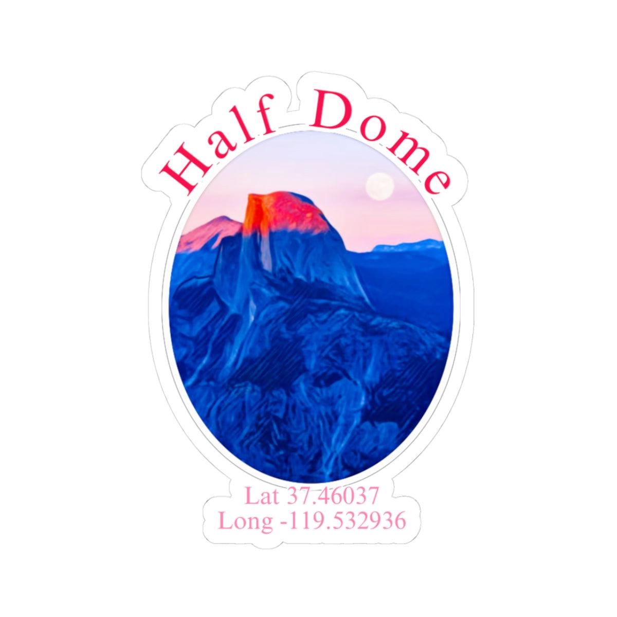 Yosemite Half Dome Kiss Cut Stickers
