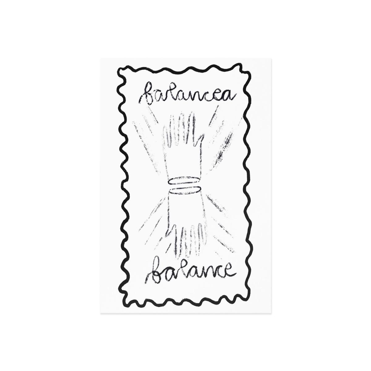 Balancea/Balance Fine Art Postcard
