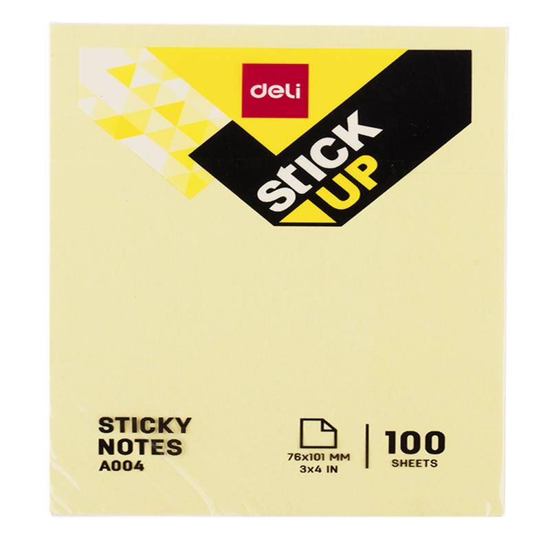 Deli Sticky Notes 3''3'' 100 Sheets Yellow DL-WA00353