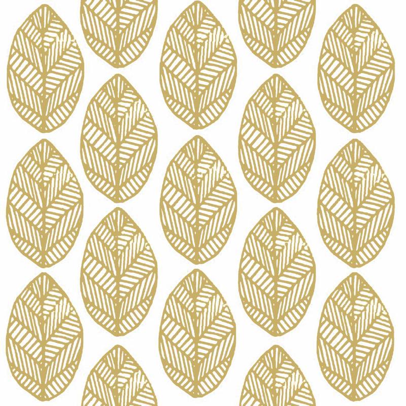 GOLD LEAVES LUNCH NAPKIN