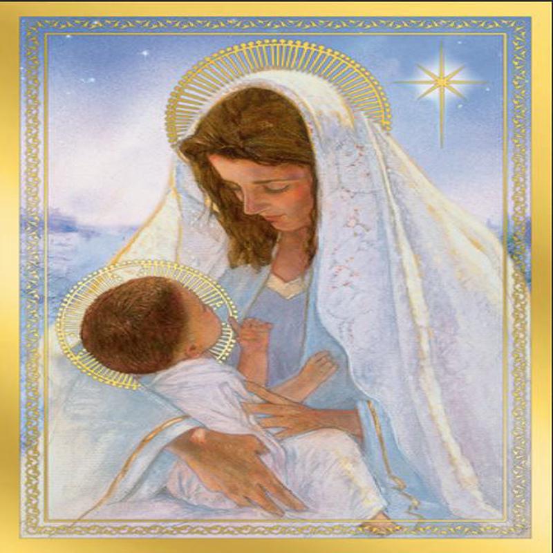 Madonna y Nio Tarjetas de Navidad - 10 ct