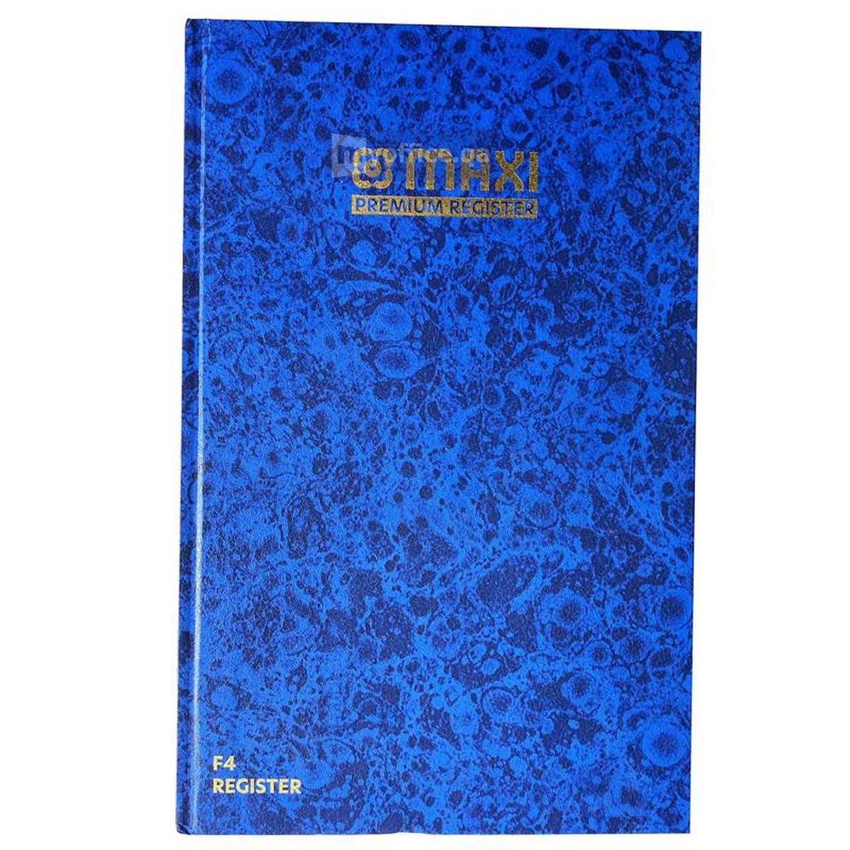 Maxi Register Book Fool Scap 4Quire