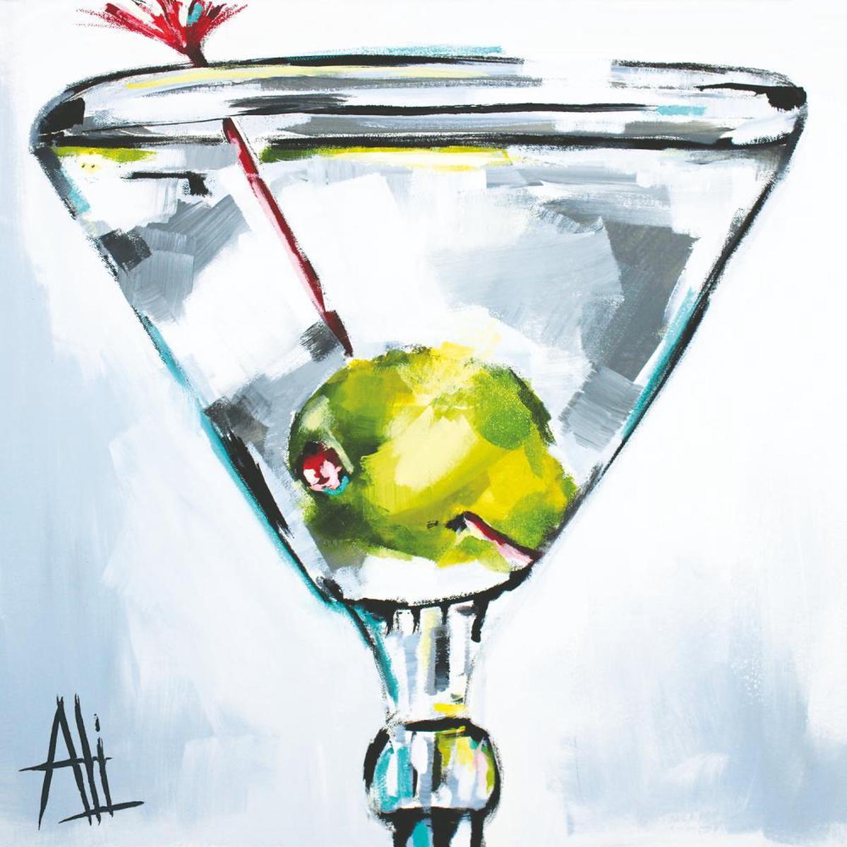 THE ART OF MARTINI BEVERAGE NAPKIN
