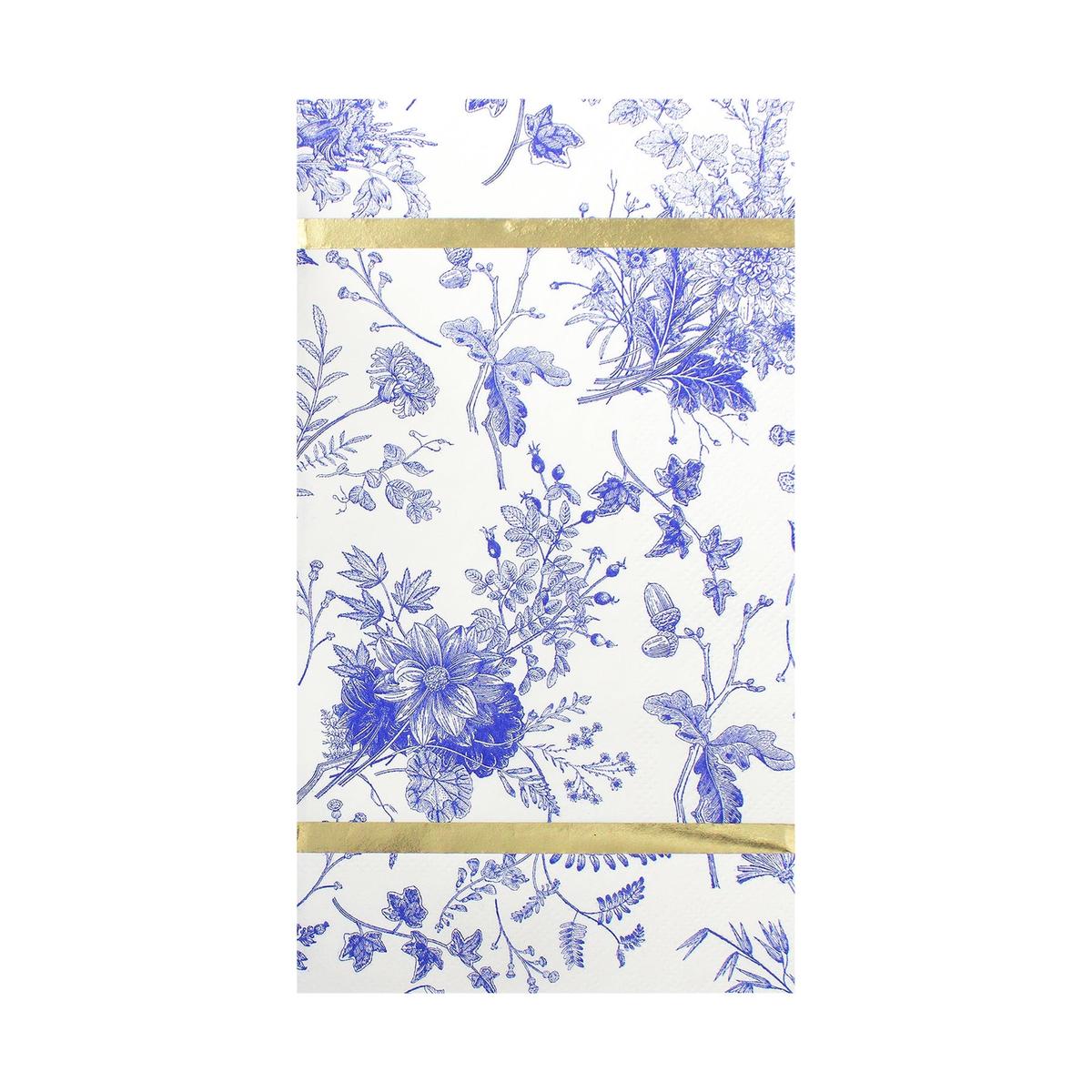 TIMELESS BLUE & WHITE GUEST NAPKINS