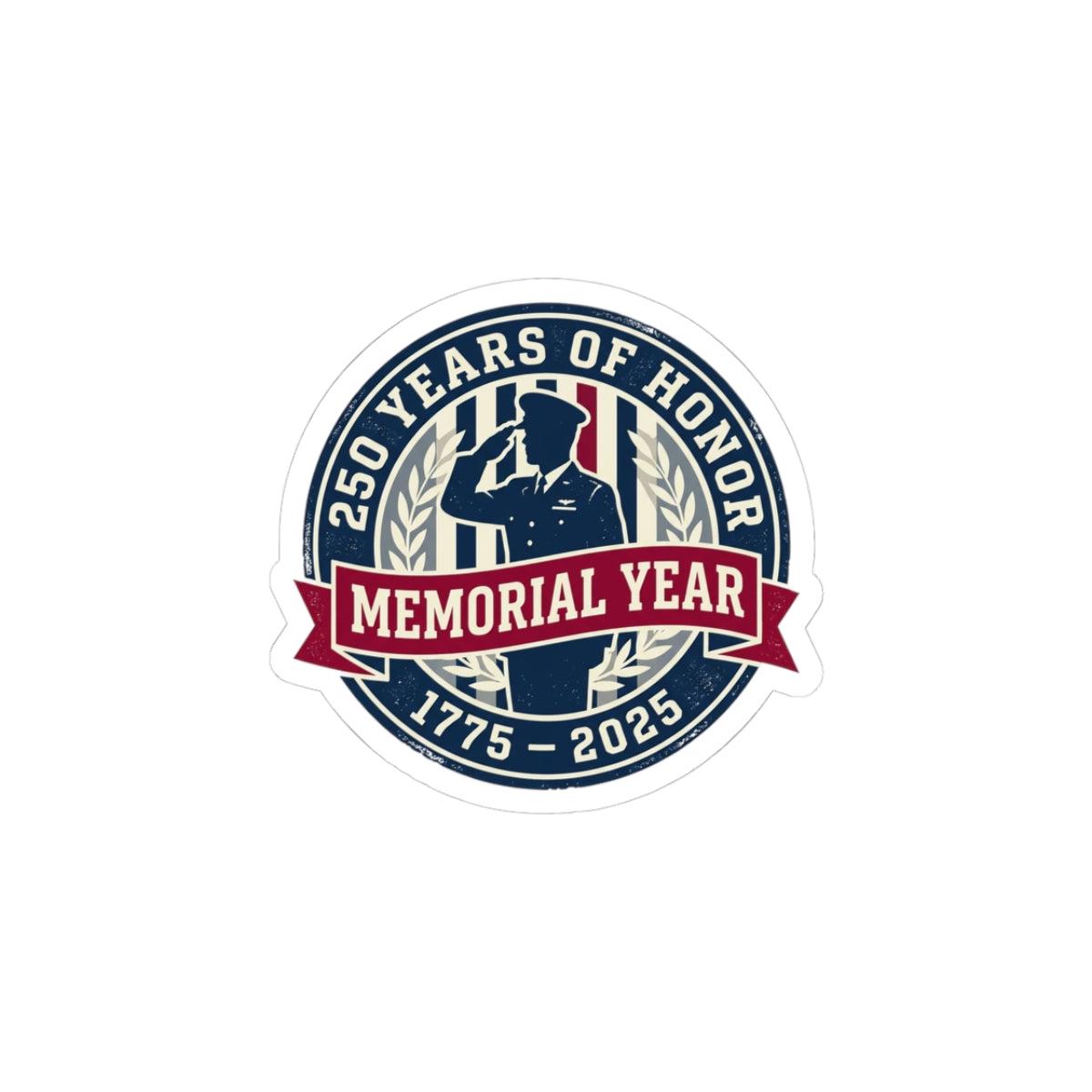USA 250 Memorial Year Sticker | patriotic vintage, 17762026
