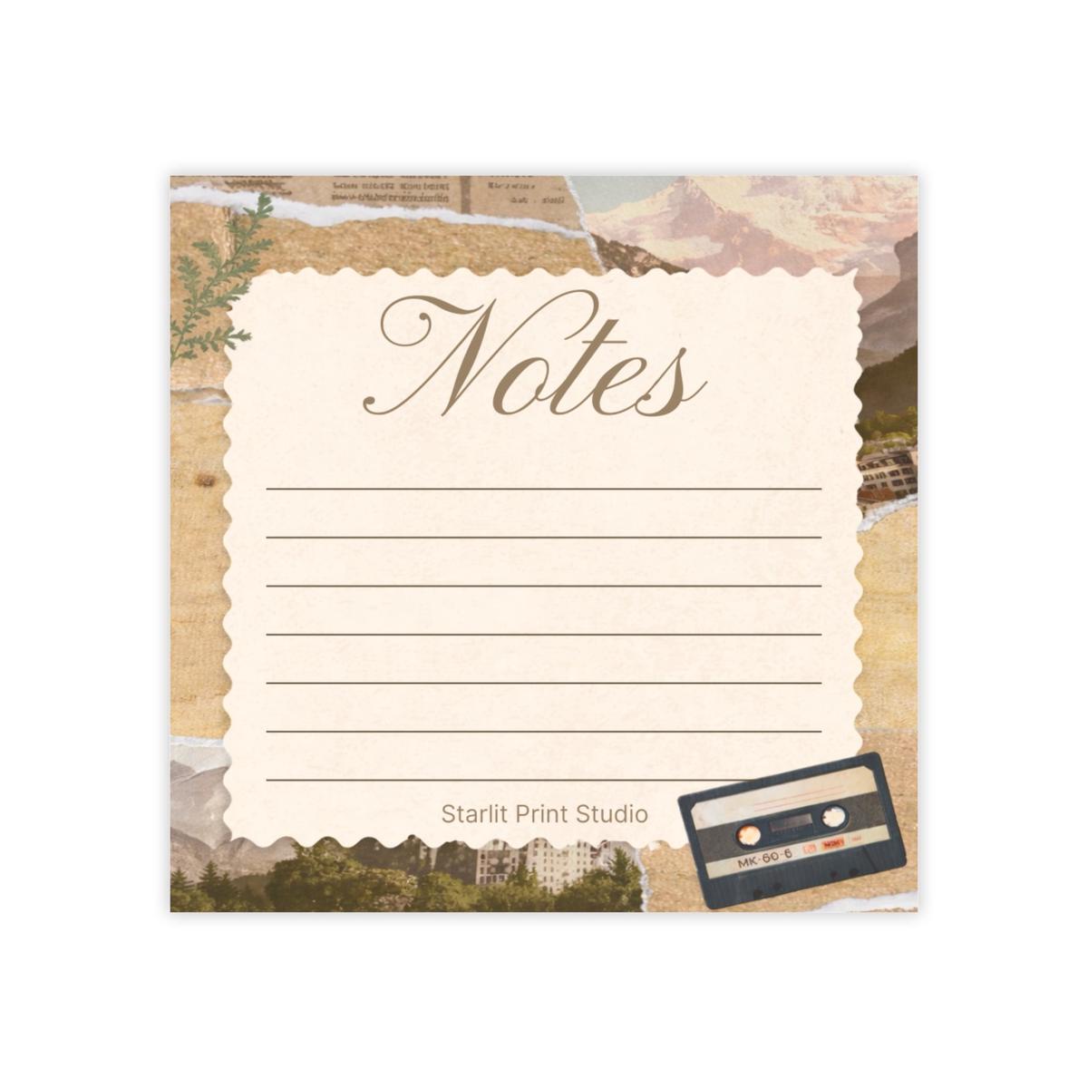 Vintage Cassette Sticky Notes