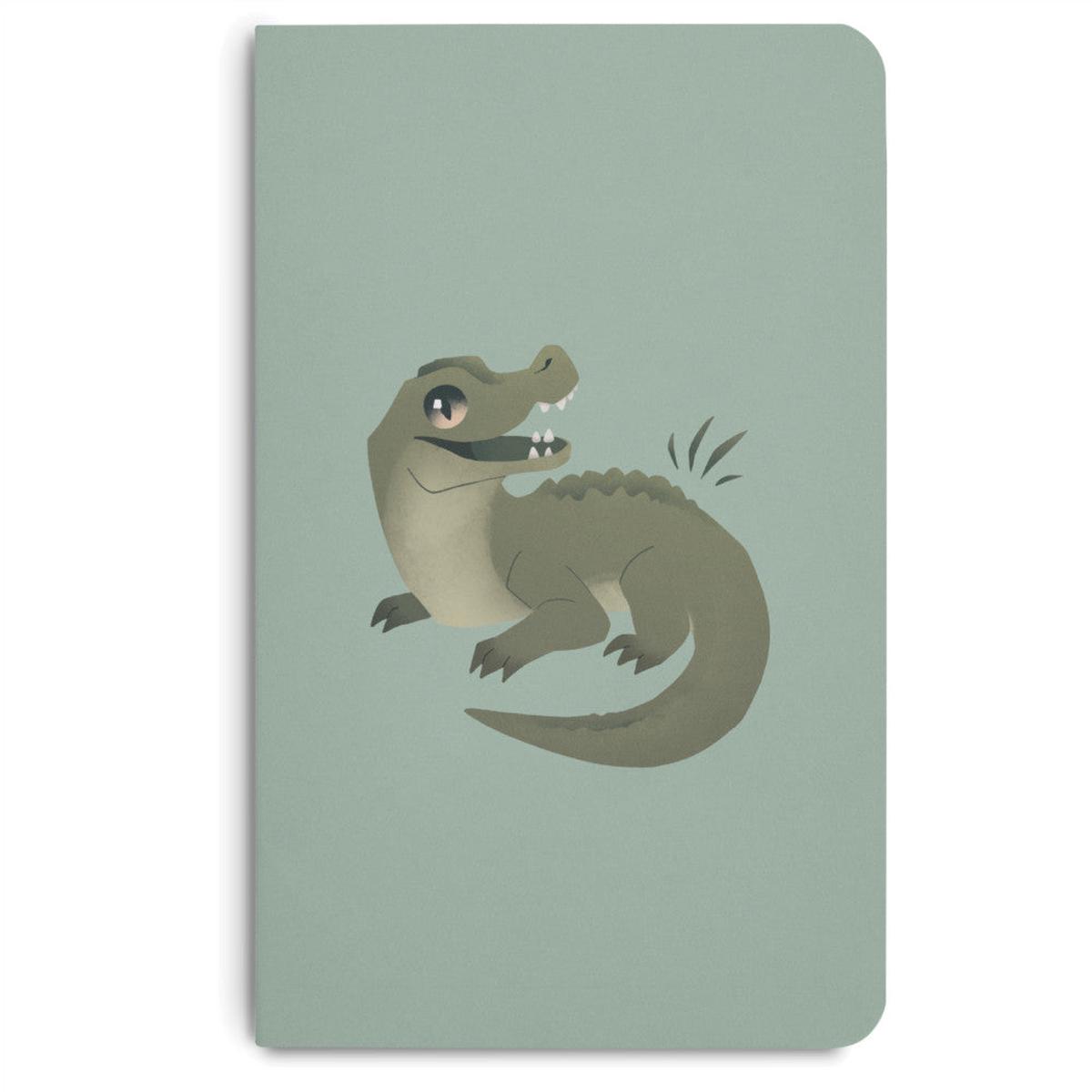 *Clearance* MEMMO Bush Buddies A6 Notebook - Casey Crocodile, Lined