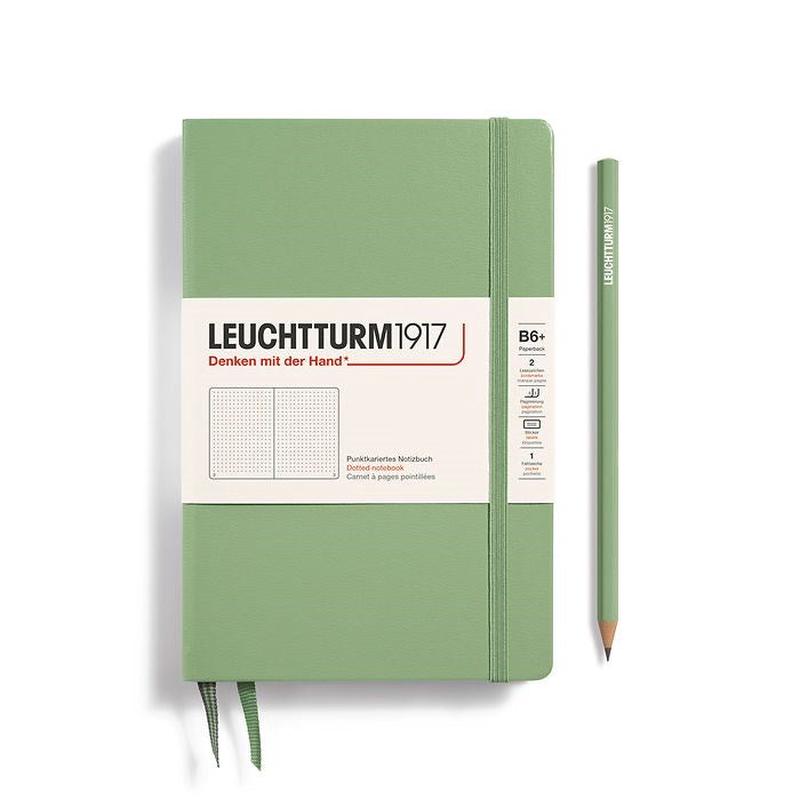 Leuchtturm Classic Notebook B6+ - Sage | Dotted