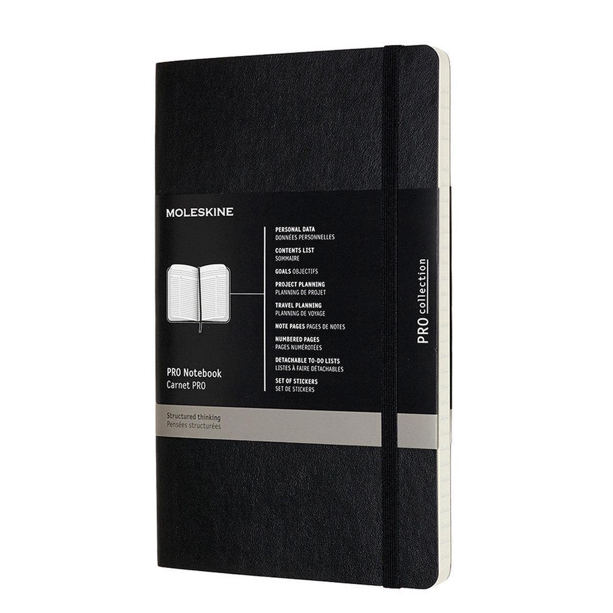 Moleskine Pro Notebook Soft Cover Large 135x210 Black