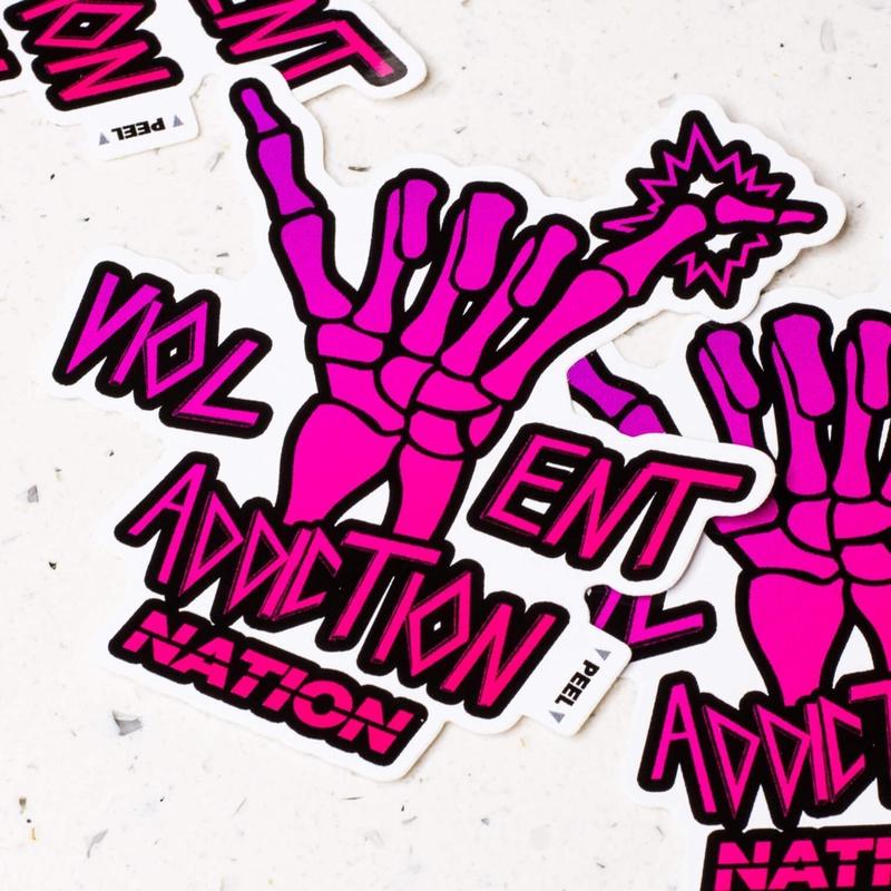 Violent Addiction Sticker