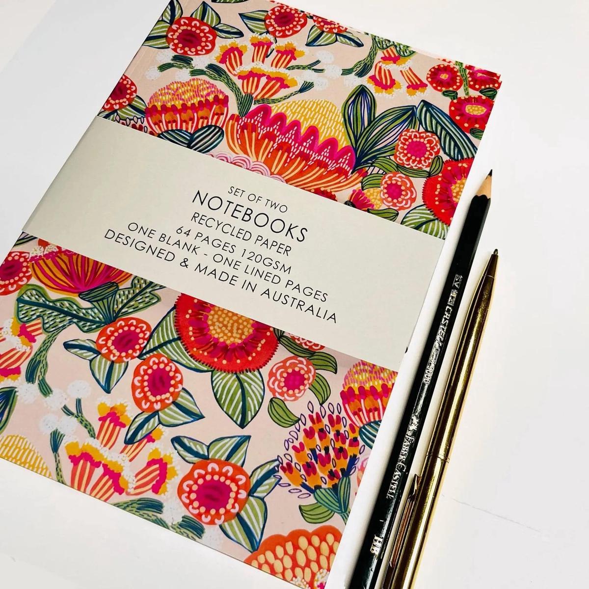Aussie Native Flora A5 Notebook Set